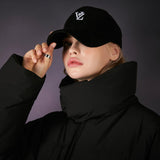 3D Monogram logo corduroy over fit ball cap