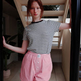 フラワーテリーハーフパンツ / FLOWER TERRY HALF PANTS_PINK
