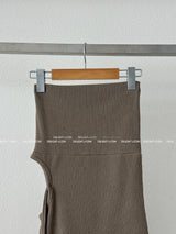 Tube Top Strap Mini Dress & Long T-shirt