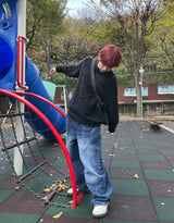 Heart knit /  overfit knit