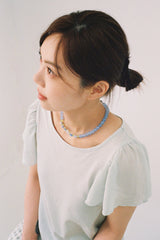 Blue Rose Necklace
