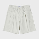 タックバミューダパンツ/TUCK BERMUDA PANTS (LIGHT BEIGE)