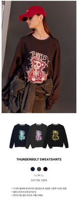 サンダーボルトスウェットシャツ/THUNDERBOLT SWEATSHIRTS [CHARCOAL]