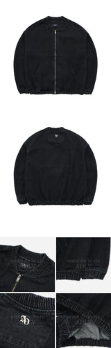 [24SS] MA-1 ブルゾンデニムジャケット BLACK