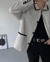 SO Line Collar Tweed Jacket ver.4 (2 colors)