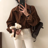 [BELLIDE MADE] Romance Corduroy Loose Fit Shirt & Shirt