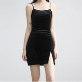 Osh velvet mini dress