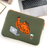 LAZY TIGER LAPTOP/TABLET POUCH (6538464919670)