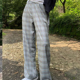 チェックバンディングパンツ