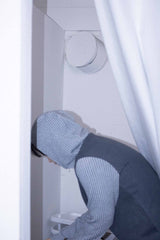 BALACLAVA knit zip up_gray