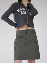 ベルリン2WAYクロップフードジップアップ / Berlin Two-Way Crop Hood Zip Up (4color)