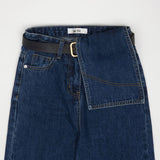 ストレートフィットウエストカバードデニムパンツ / STRAIGHT FIT WAIST COVERED DENIM PANTS [6872]