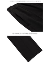 セミブーツカット ワイド ピンタック スウェットパンツ /  CHARMS SEMI BOOTCUT WIDE PINTUCK SWEAT PANT BK