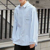 オクスフォード ストライプ シャツ / Layla The reason for love Island Oxford Stripe Shirt S86 Sky (6594999648374)
