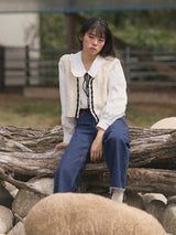 Petite Ribbon Knit Vest (2colors)