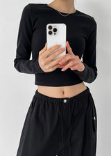 [MADE] Pokiz Crop Long Sleeve Tee (2SIZE)