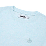 スモールチェリークロップ丈のTシャツ／SMALL CHERRY CROP T-SHIRT [MELANGE SKY]