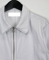ステッチリネンクロップジャケット/Stitched Linen Crop Jacket (3color)