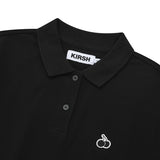 モノチェリークロップ丈ピケ／MONO CHERRY CROP PIQUE [BLACK]