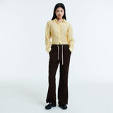 Tencel pleats shirt / Yellow