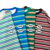 マルチボーダーコラボレーションSS Tシャツ / Multi border collaboration SS tee I Younger Song x mahagrid