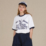 オールドアイビークラブ ボックスハーフTシャ/Old Ivy Club Box Half T-shirt (2color)
