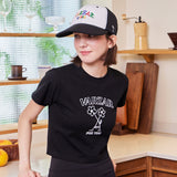 フラワークロップ半袖Tシャツ