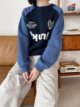 Football Color Matching Sweatshirt (2color)