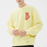GIVE LOVE SWEAT SHIRT_LIGHT YELLOW (6687851642998)