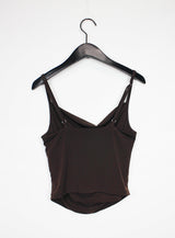 シルキードレープシャーリングスリーブレス / Silky Drape Shirring Sleeveless (2color)