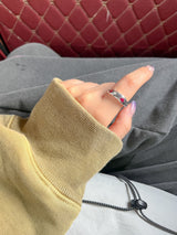 [Nmixx Bae] Silver triple ribbon ring