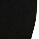 チェリーレースブーツカットパンツ / CHERRY LACE BOOTCUT PANTS [BLACK]