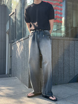 ロエミニマルリネンラウンド半袖ニット/Roe Minimal Short-Sleeved Linen Round Knitwear (9 colors)