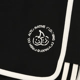 ドゥードゥルチェリードルフィンパンツ / DOODLE CHERRY DOLPHIN PANTS [BLACK]
