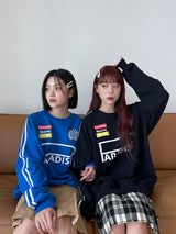 スポーティラインスウェットシャツ/Sporty Line Sweatshirt (2color)