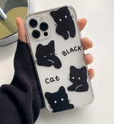 ブラックキャットフォーンケース / Black Cat Phone Case