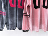 Ribbon velvet rugby-T
