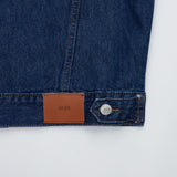 ルーズフィットバックレーベルポイントダークデニムジャケット/LOOSE FIT BACK LABEL POINT DARK DENIM JACKET [17707]