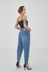 セミバギーフィットダブルOBデニムパンツ / SEMI BAGGY FIT DOUBLE OB DENIM PANTS [6877]