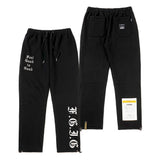 GOTHIC FEEL GOOD HEAVY SWEAT JOGGER PANTS BLUE GREY / BLACK (6626803187830)