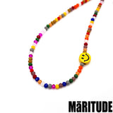 スマイルレインボーネックレス / SMILE RAINBOW NECKLACE /  AB6IX 착용