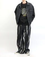 スモークフェイスワイドデニムパンツ / Smoke Faith Wide Denim Pants_Black