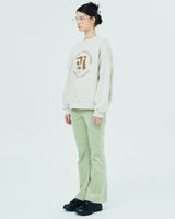ROMAN TYPO LOGO SWEATSHIRT-BEIGE (6680893030518)