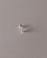 [92.5silver] dot heart piercing (2size)