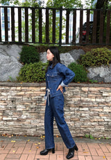 ルーズフィットバックレーベルポイントダークデニムジャケット/LOOSE FIT BACK LABEL POINT DARK DENIM JACKET [17707]