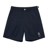 Aロゴ ピンタック カジュアルショートパンツ/A LOGO PIN TUCK CASUAL SHORT PANTS NAVY