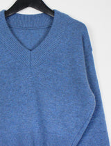 ウールVネッククロップニット/Wool V-neck Crop Knit (10color)
