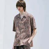 パラダイスペイズリーハワイアンシャツ / PARADISE PAISLEY HAWAIIAN SHIRT BROWN