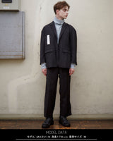 サイドジップワイドスラックスパンツ / SIDE ZIP WIDE SLACKS (4581040095350)