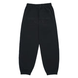 ビッグスクリプトロゴエンボシングスウェットパンツ BLACK
